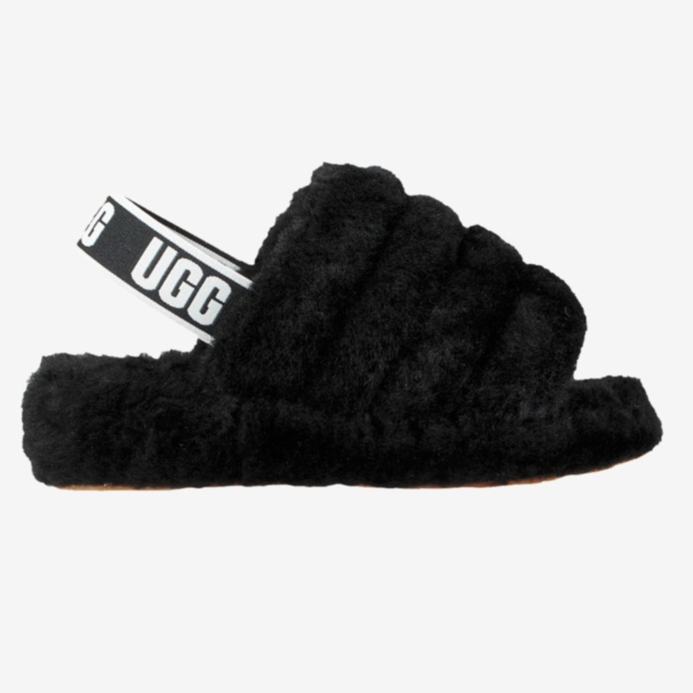 UGG SLIPPERS IN BLACK